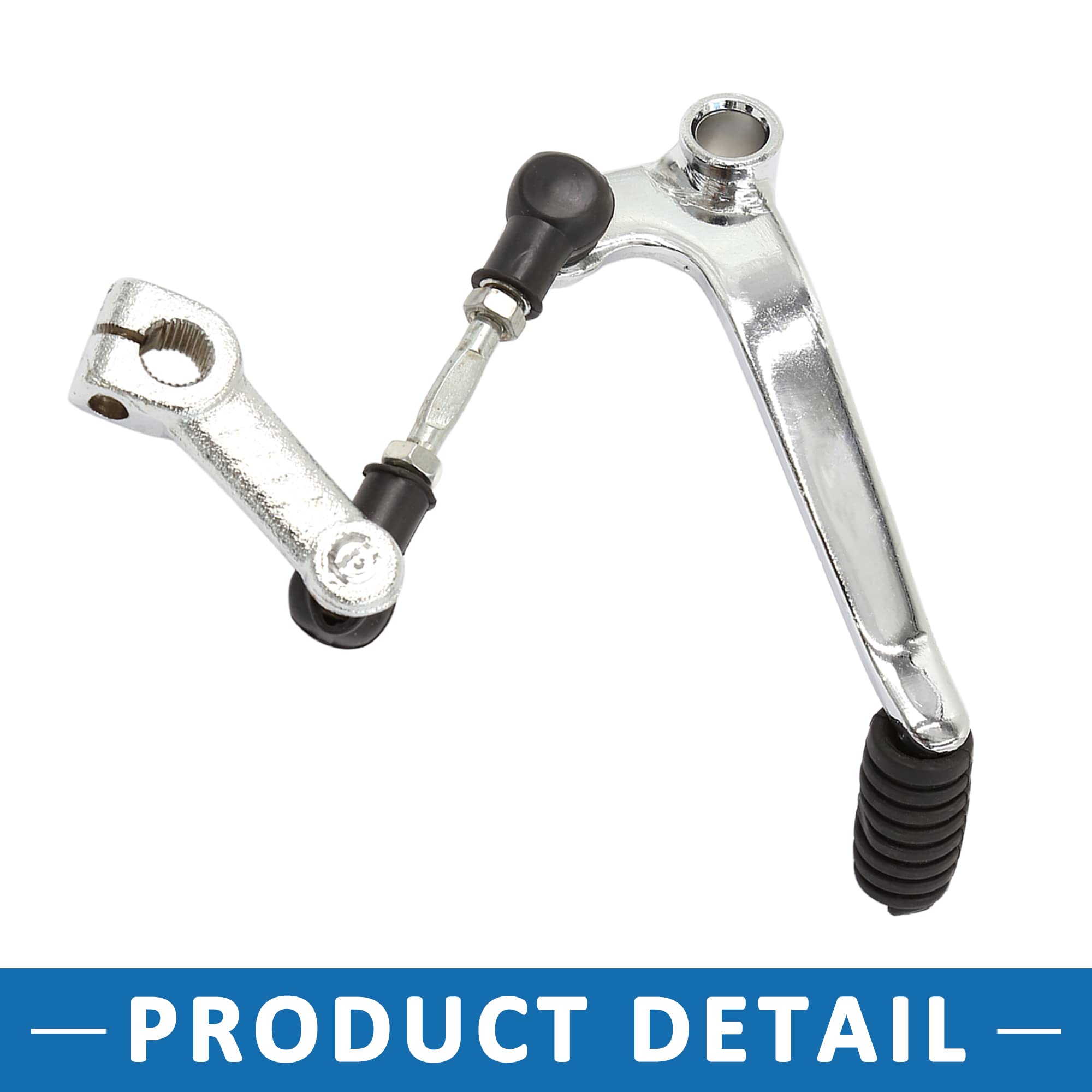 A ABSOPRO Moto Marcia Cambio 26cm Leva Cambio Pedale Metallo Tono Argento