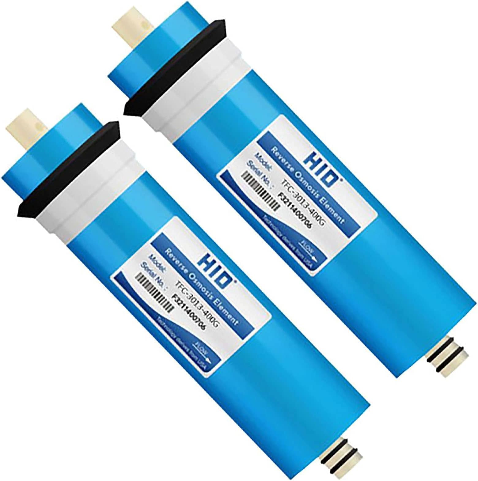 Filter Element Ro Purifier Reverse Osmosis Membrane, 3013 Purifier 400 Gallons, Suitable for Most Household Purification Systems Under The Sink (2 Pieces)
