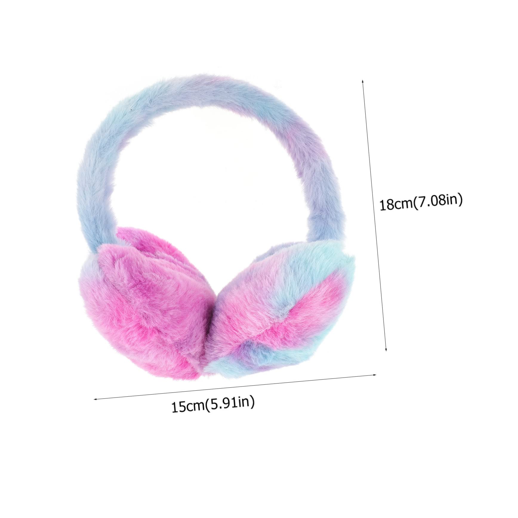 Veemoon Plush Ear Muffs for Women Heart Fur Earmuffs Winter Warm Ear Warmer Set