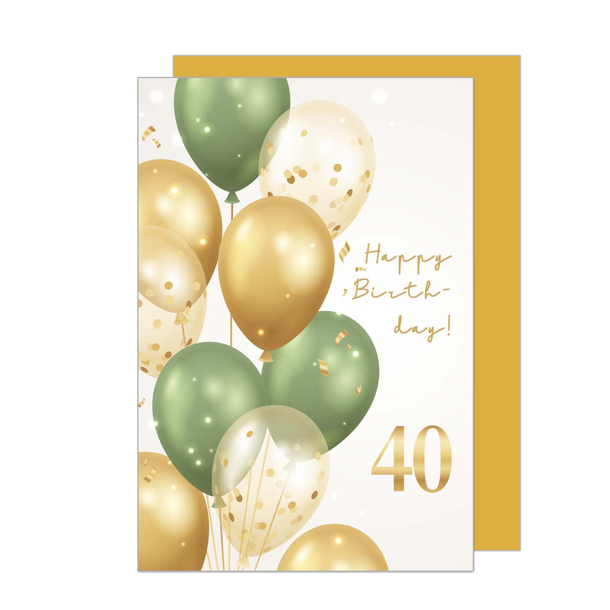 Edition Seidel biglietto di auguri per il 40 copleanno con busta