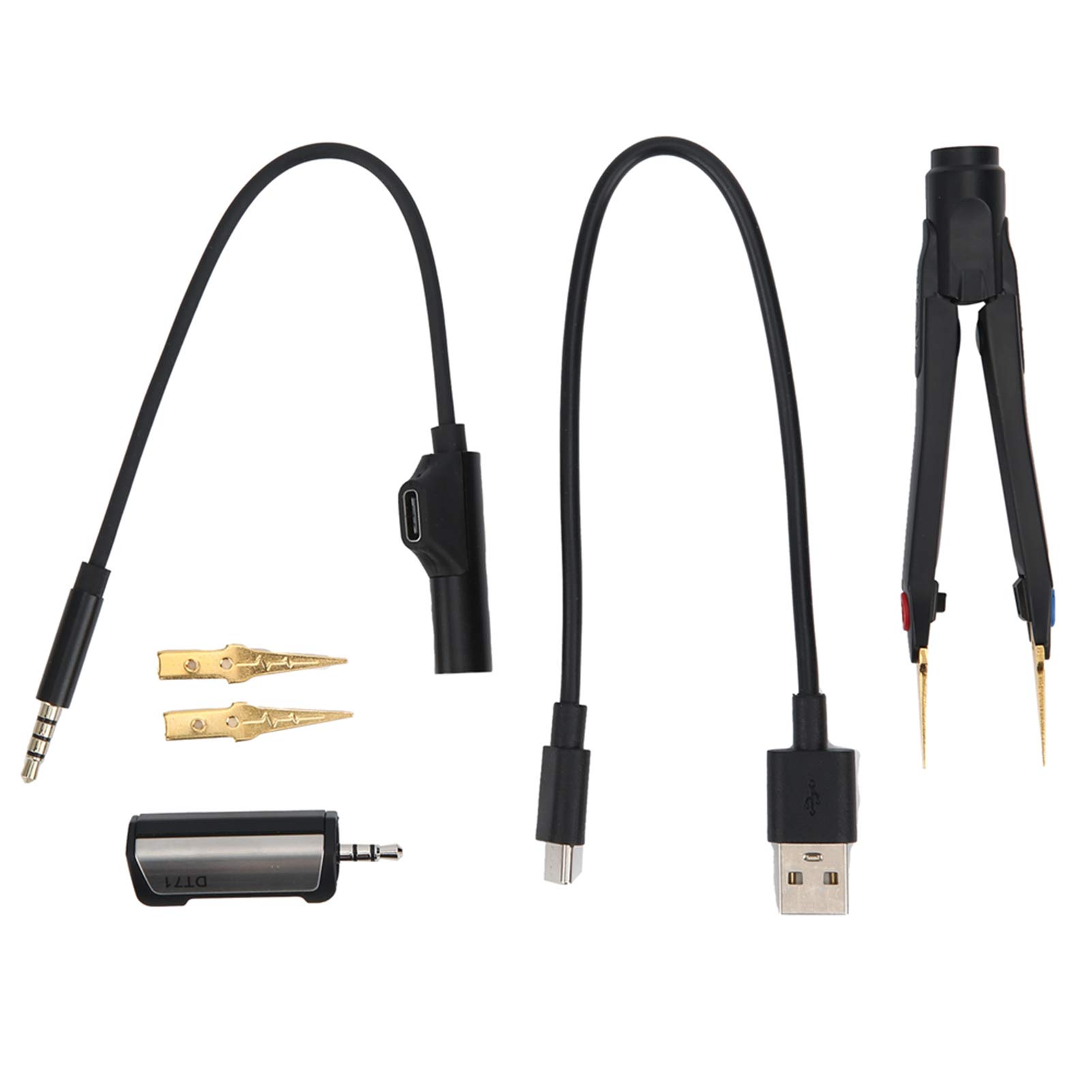 Garosa Mini Pinzette Digitali Intelligenti DT71 Meter Bridge Tester con Generatore di Segnali Schermo OLED per Test di Componenti SMD Riparazione Elettronica