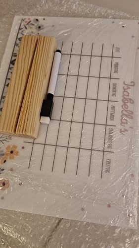 Personalisiertier Stundenplan Abwischbar - Mit Holzaufsteller Für Einschulung