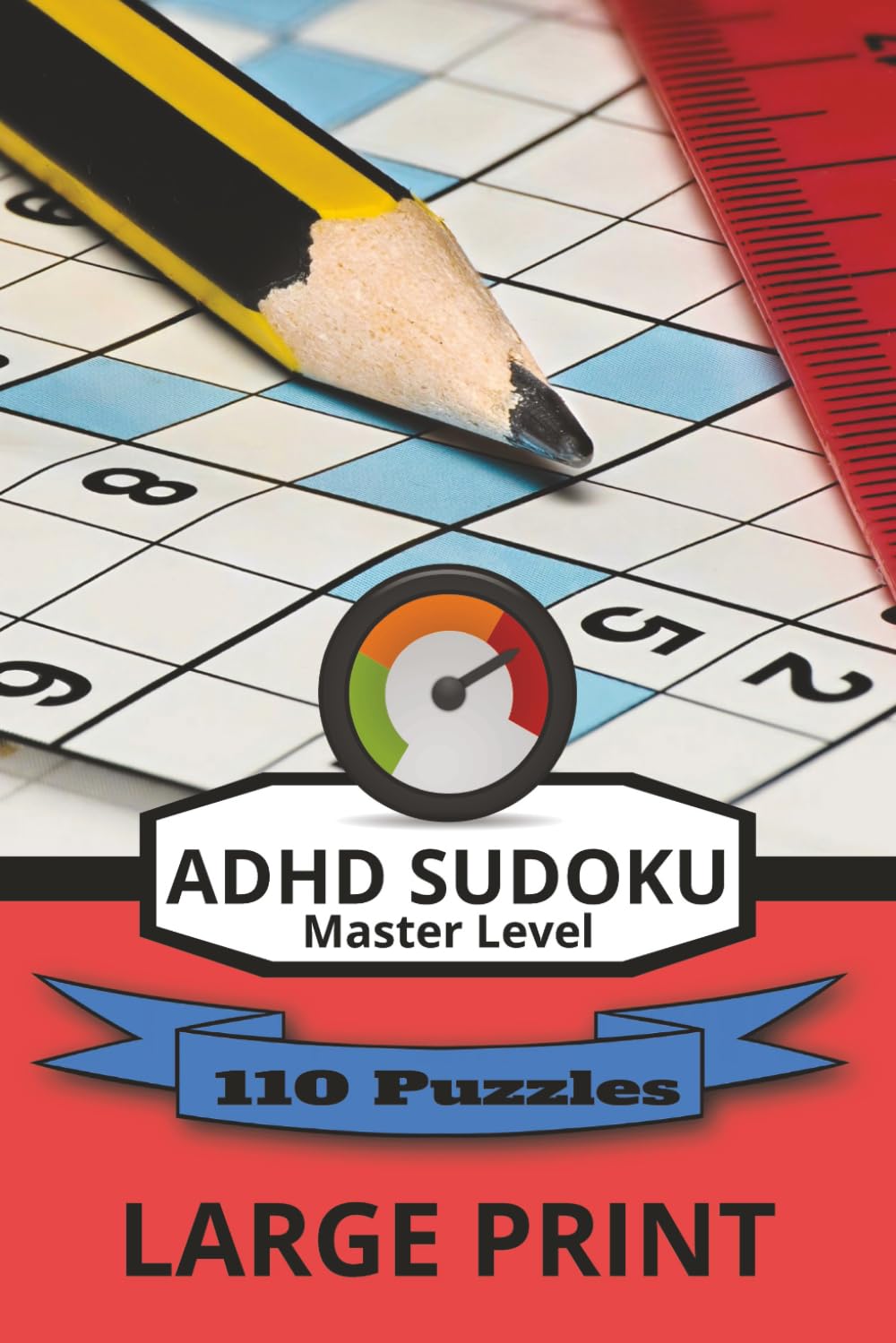 ADHD Sudoku Master Level: sudoku puzzles with easy to read puzzles for everyone| 6x9 inches, 220 pages | 100+ Master level puzzles| gifts for Vacations, Road Trips, Cruises, and Free Time.