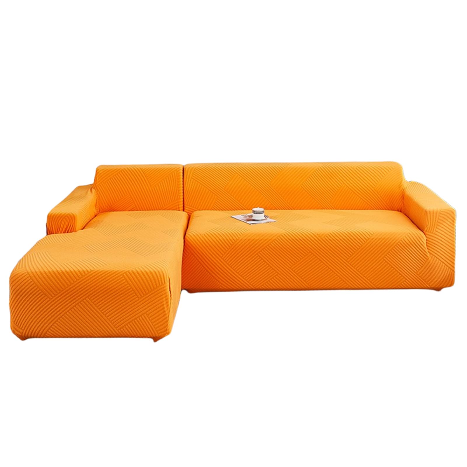 Funda de sofá en forma L que no se mueve protector lavable para renovar asientos desgastados