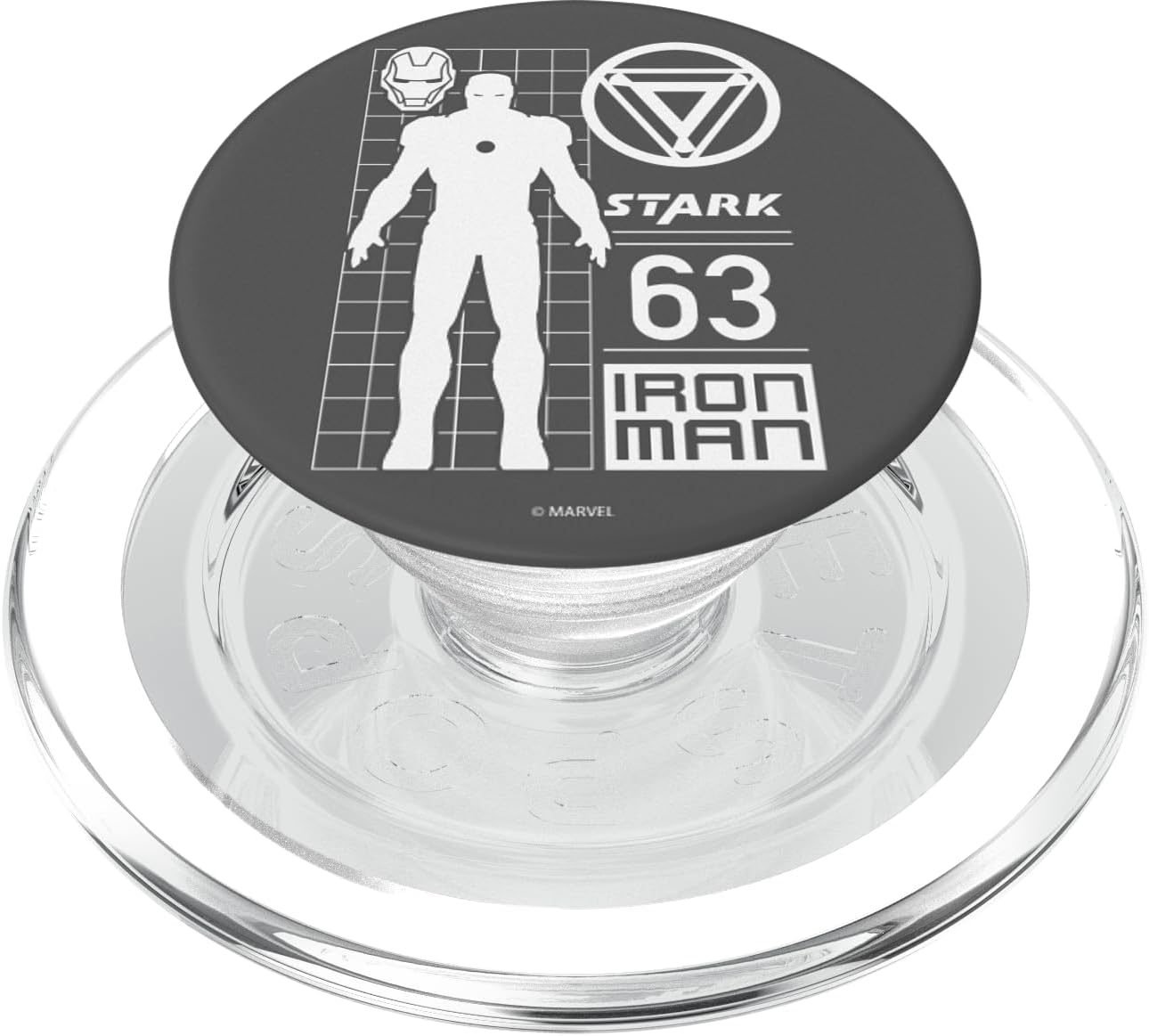 Marvel Iron Man Stark Contrast PopSockets MagSafe PopGrip for iPhone