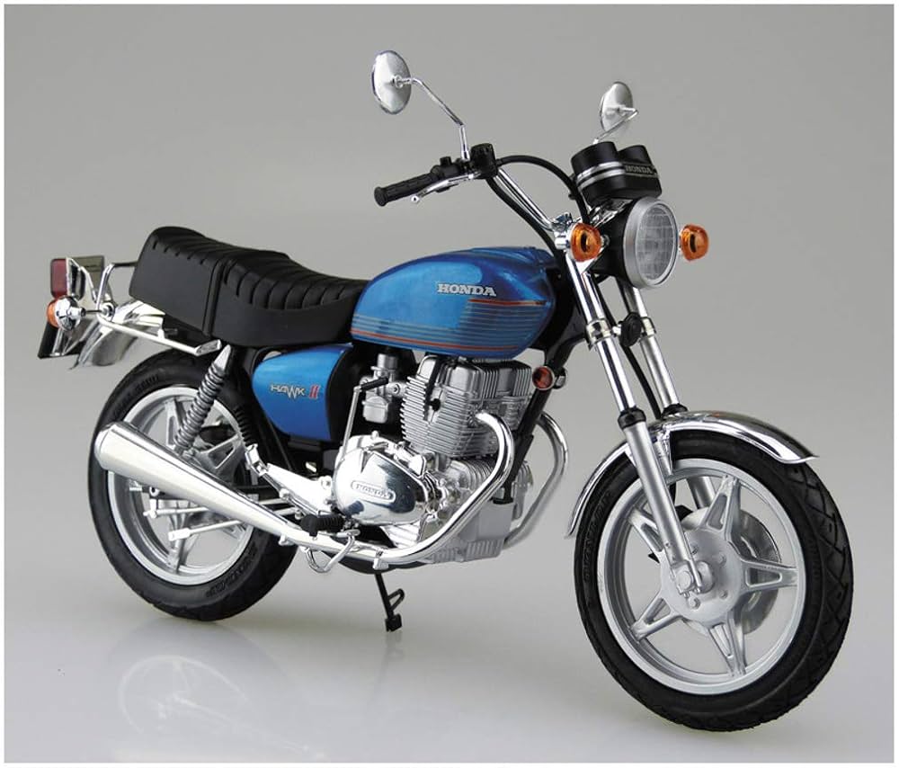 Aoshima 1977 Honda Hawk II CB400T Bike 1:12 Model Kit