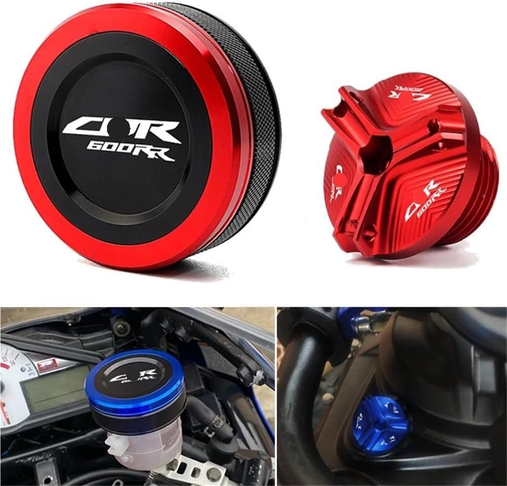Front Brake Reservoir Cap For CBR600RR 2007-2024 For CBR1000RR 2004-2022 Motorcycle Front Brake Fluid Reservoir Cover Oil Filler Cap