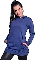 Casaco MVB Modas Feminino Moletom Flanelado Capuz