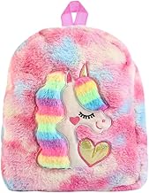 AGC Bag For Kids, Unicorn Backpack Cute Unicorn Bag Soft Fluffy Plush Handbag Bag Irresistibly Attractive Charming Design Bag Gifts for Kids Girls (Multicolor As Per Availability Ships) (Pack Of 1)