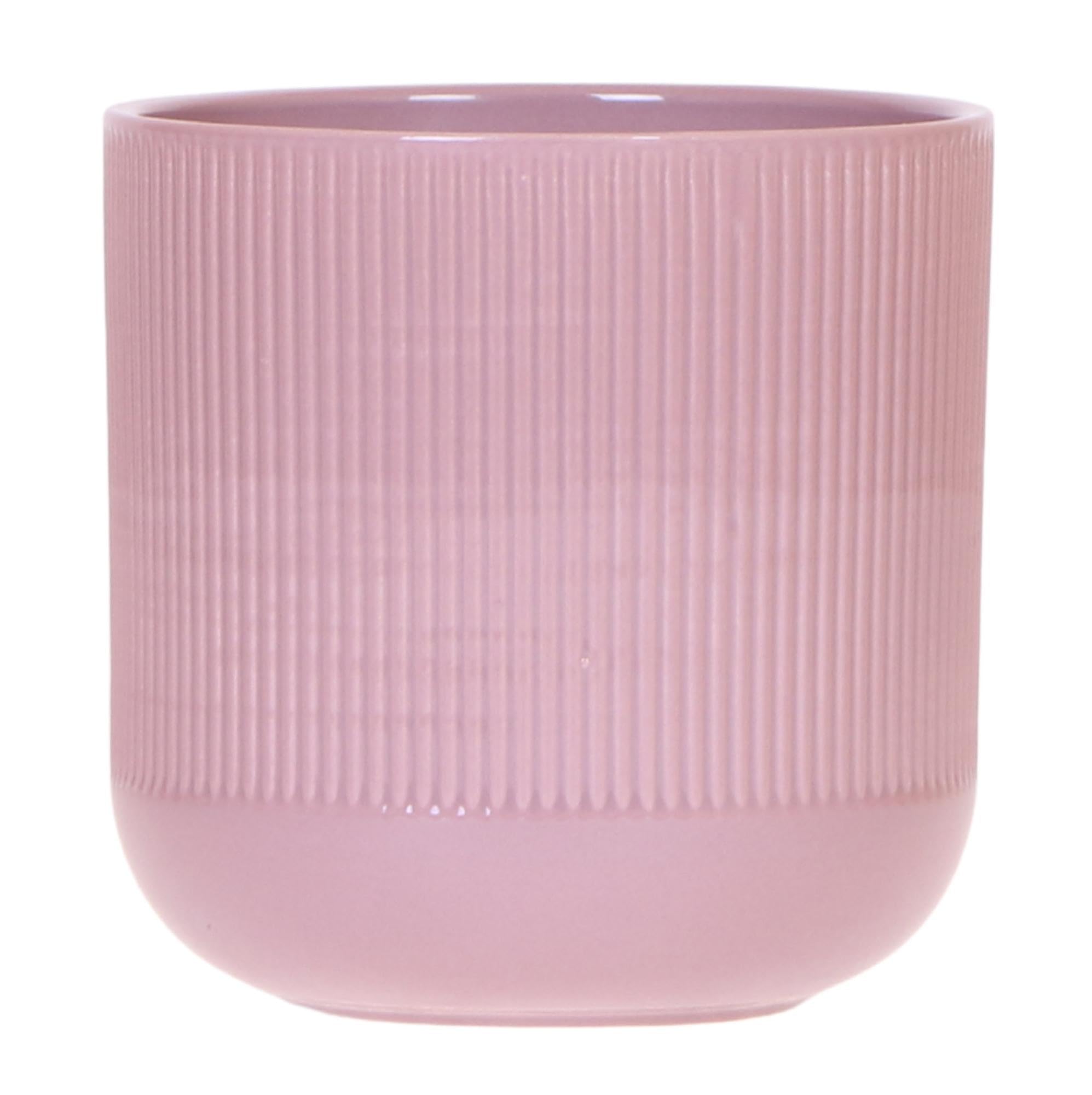 Pot de fleurs violet Flare 12 cm en céramique texturée années 70