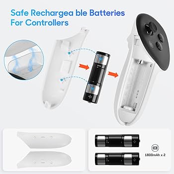  QUEST 3 128GB (コントローラー用充電式電池付属) Amazon.co.jp: Meta Quest 3用RGB充電ドック、VRコントローラー