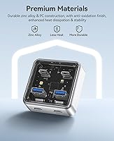 Vista 4 de ORICO 10Gbps USB-C Hub, 4-Port Zinc Alloy USB 3.2 Splitter with 2 USB-A & 2 USB-C Ports, High-Speed Data Extender for Laptops, PCs, Desktops, and