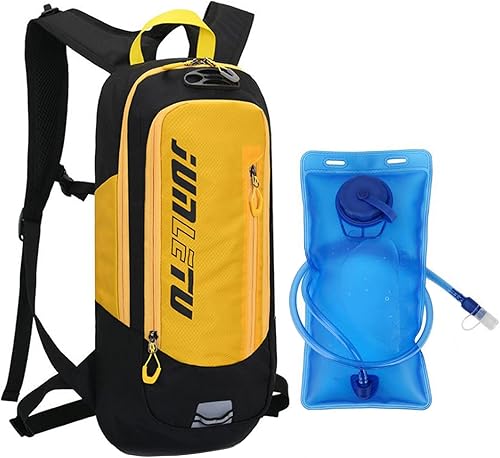 Croogo Paquetes de hidratación, mochila de hidratación con vejiga de hidratación de 2 litros, mochila de bicicleta impermeable transpirable para
