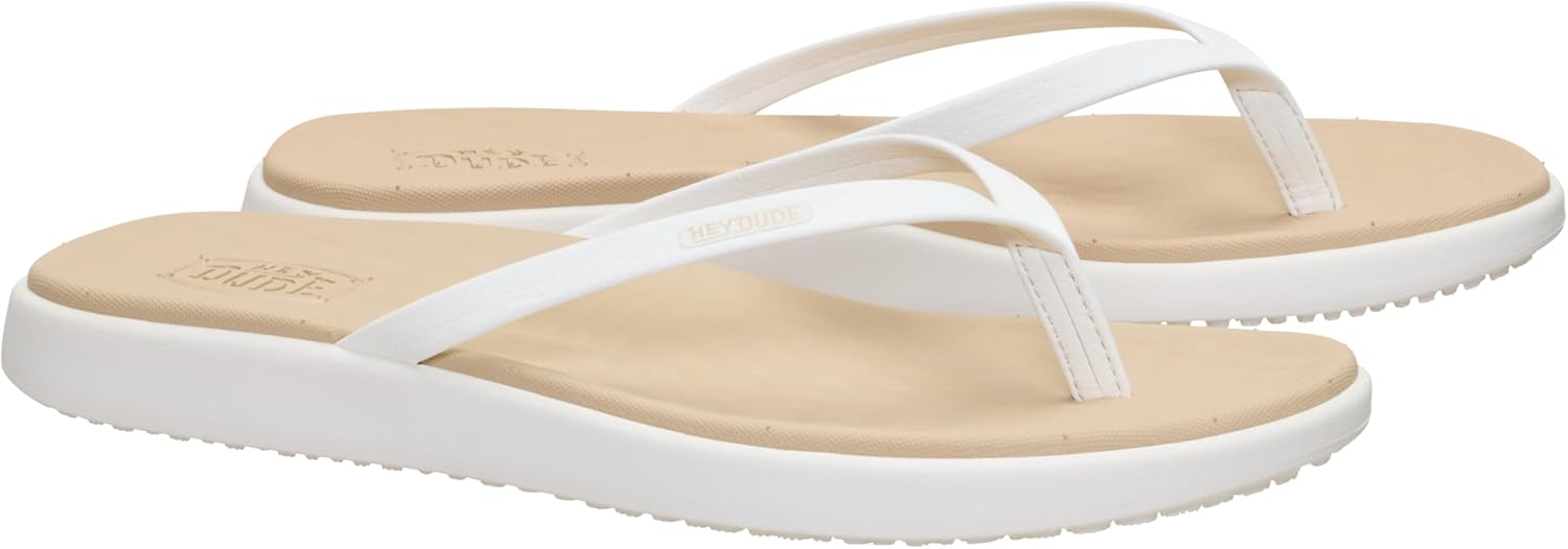 HEYDUDE Womens Maui Breeze Flip Sandal | Lightweight Cushioned EVA Footbed | Easy On Travel Ready Summer Wear