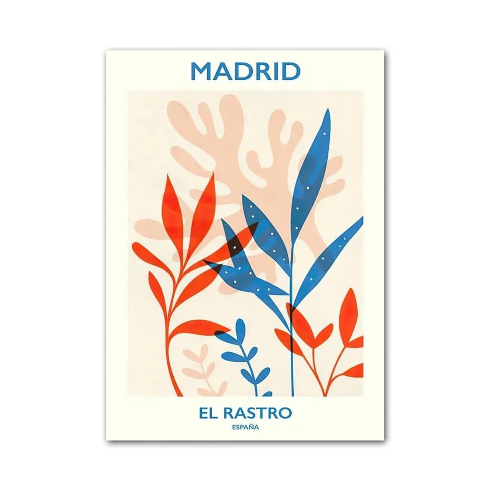 Xenite H Wall Art Canvas Prints Flower Fruit Market Posters No Frame Retro Canvas Painting For Living Room Corridor Wall Art Picture Kitchen Bar Decor(,50X70cm)