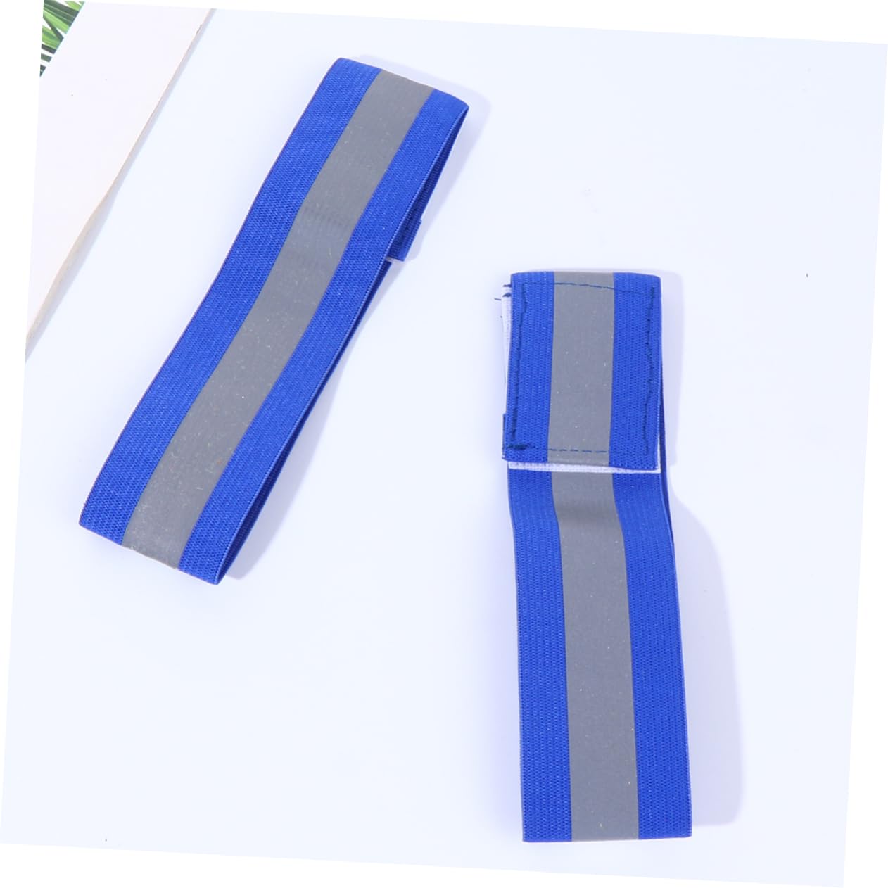 Abaodam 2 Ensembles Bracelet Réfléchissant Ceinture De Course Réfléchissante Haut Train De Roulement Réfléchissant Nuit Bracelet LED Lumière Elastiques Bracelets Bleu 12 Pièces * 2