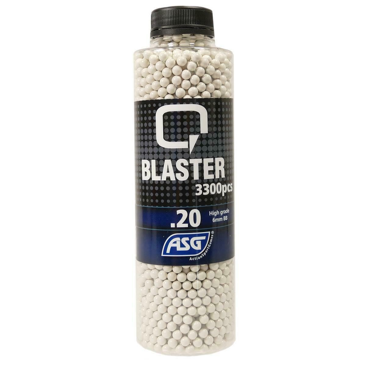 ASG Airsoft Q Bullet 0,20g BB’s 3300 Bottle Softair Pellets #19399 6mm