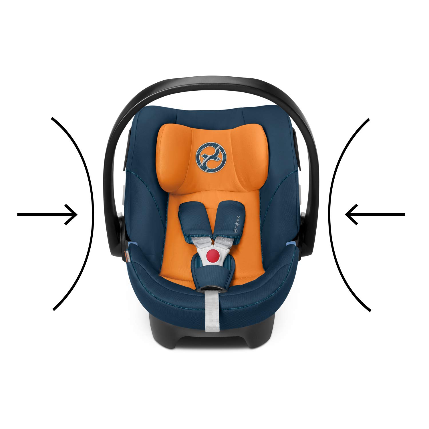 Cybex Gold Seggiolino Aton 5, Incl. Riduttore per Neonato, dalla Nascita fino a Ca. 18 Mesi, Max. 13 Kg, Premium Black