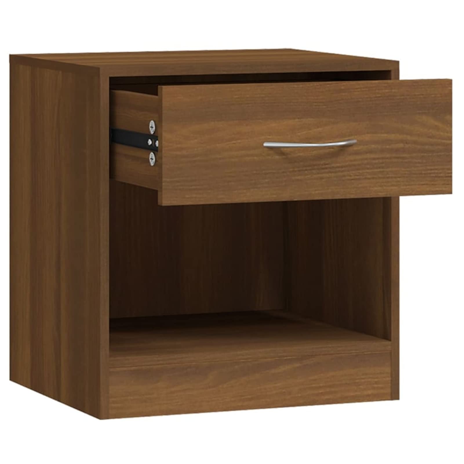 LAPOOH Comodini 2 pezzi con cassetto marrone rovere, comodini, comodini, comodini per soggiorno, camera da letto - 342588