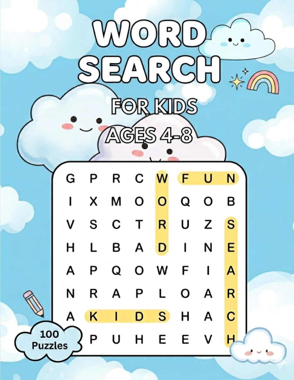 Word Search: For Kids Ages 4-8