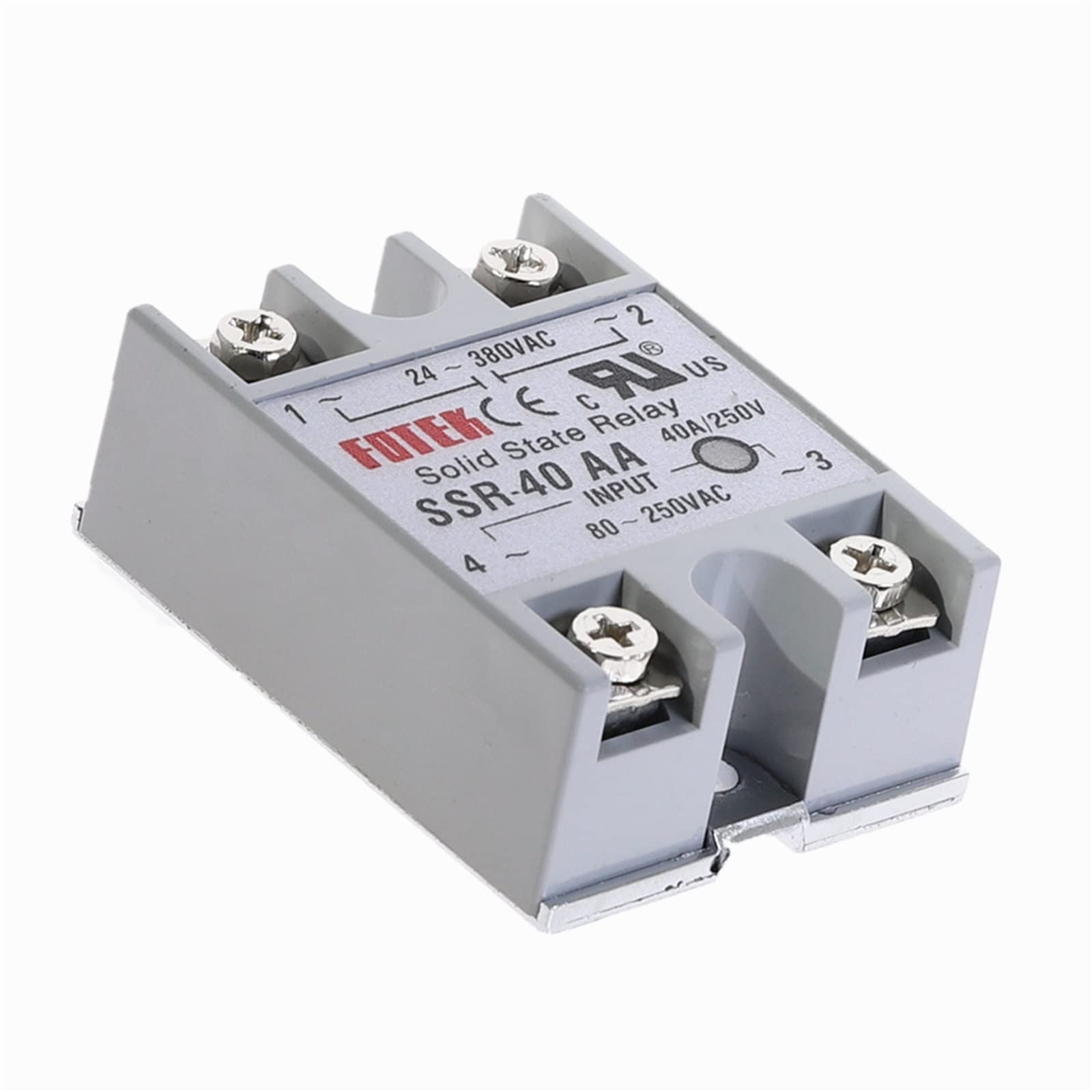 Parti elettroniche 1 pz SSR-40AA 40A Modulo relè a stato solido Ingresso 80-250 V CA 24-380 V CA