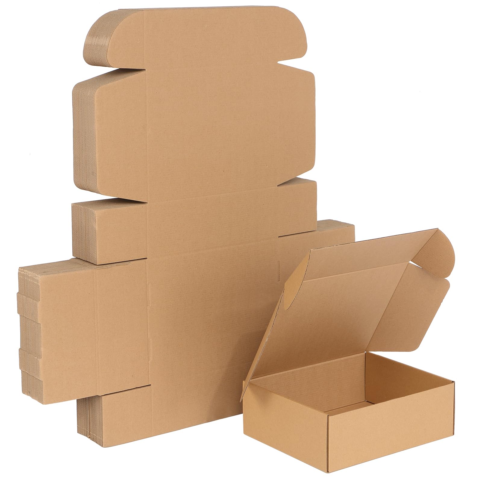 Qilery 100 Pcs 9x6x4'' Shipping Boxes Corrugated