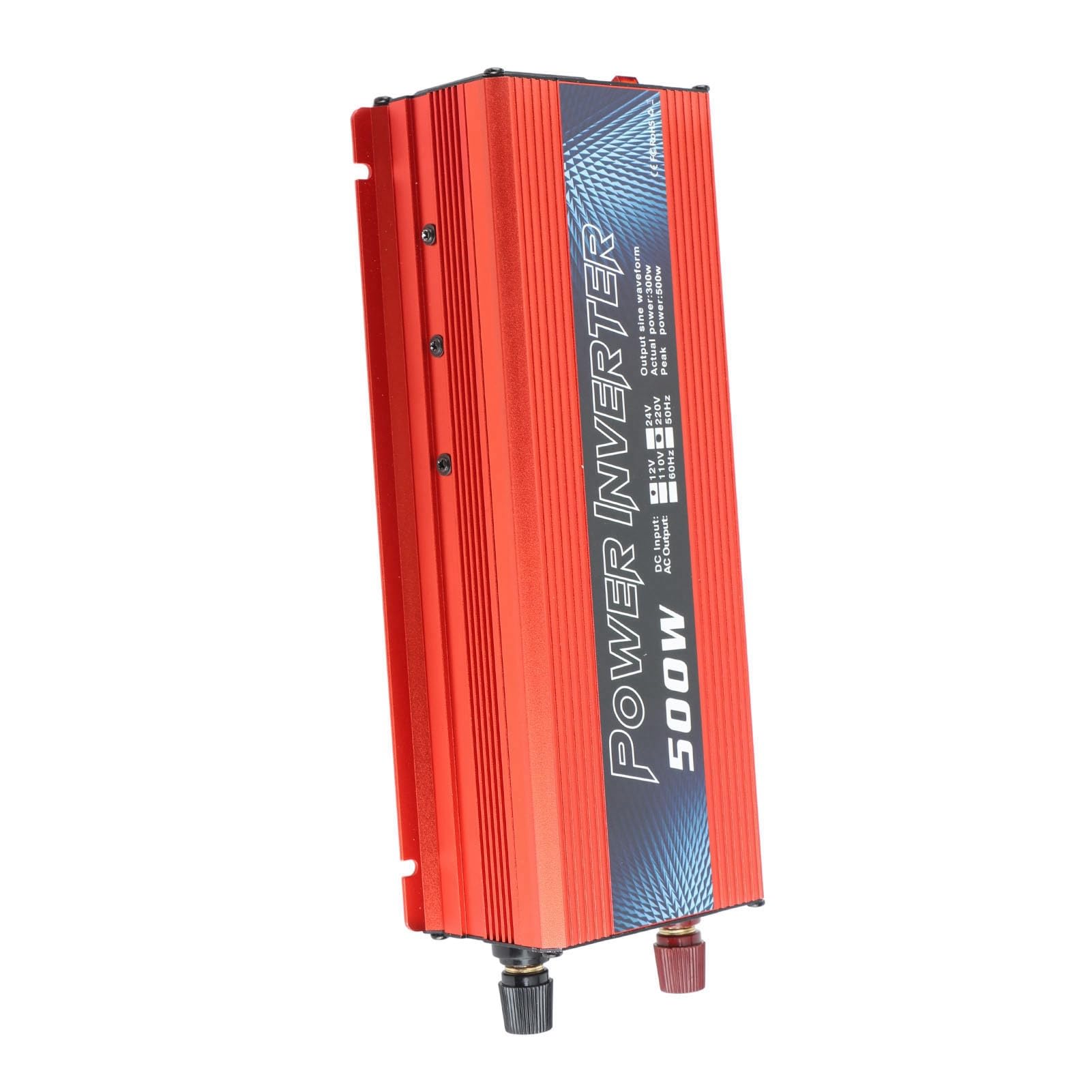 Przetwornica Napięcia Sinusoidalnego 500W w Samochodzie DC 12V na AC 110V z Portem USB i Wentylatorem Chłodzącym do Laptopów na Kempingu i do Użytku Awaryjnego (220V)