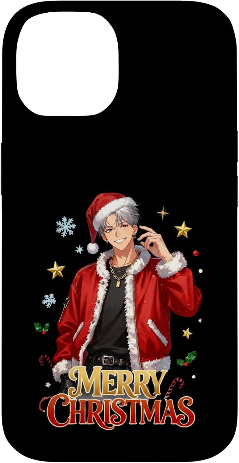 Cozy Anime Christmas Manga Holiday Case for iPhone 14 Pro Max image 4