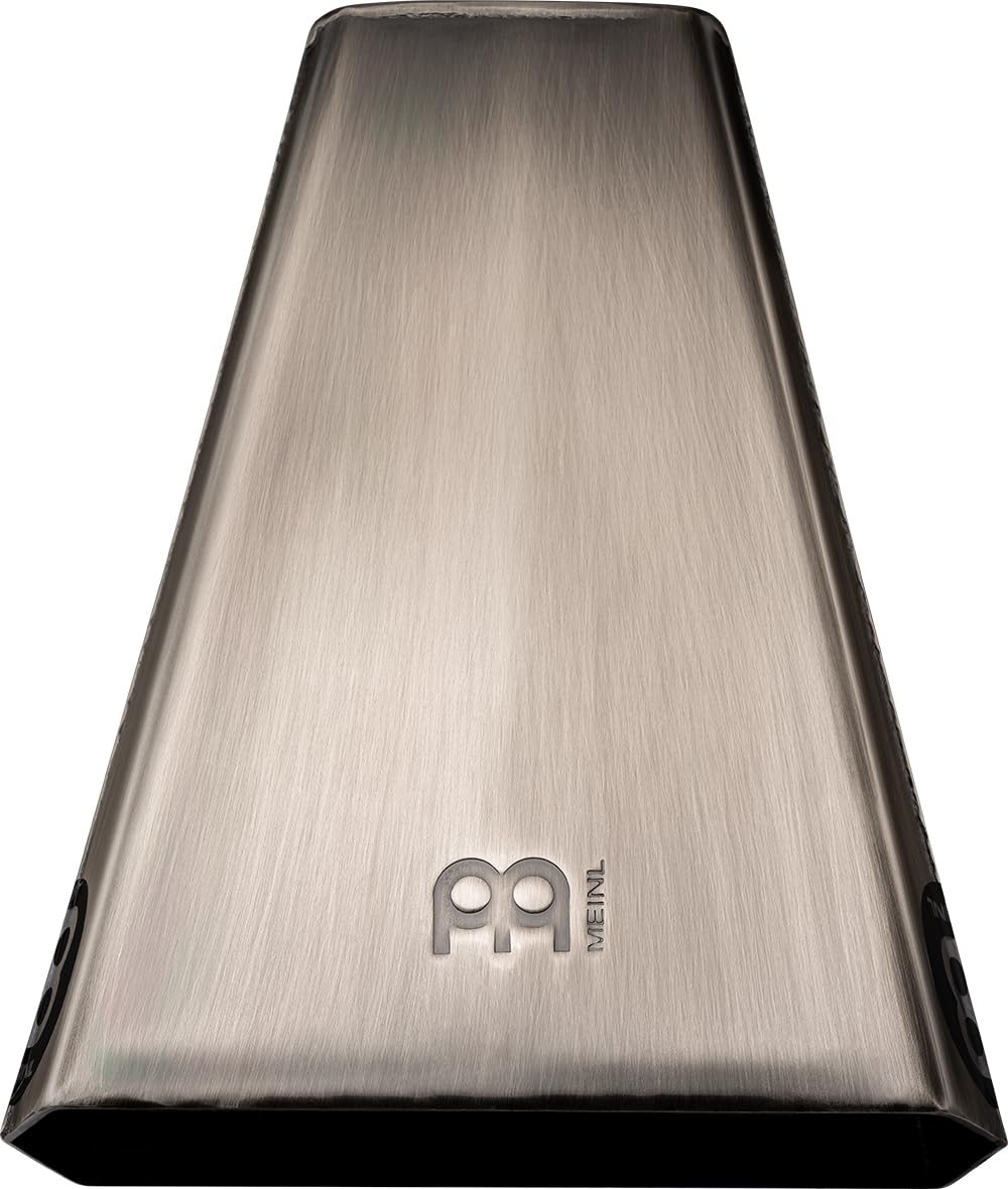 Meinl Percussion Handheld Cowbell Instrument - Großes Aufschlagidiophon - Länge 7,75 Zoll - Stahl, Silber (STB785H)