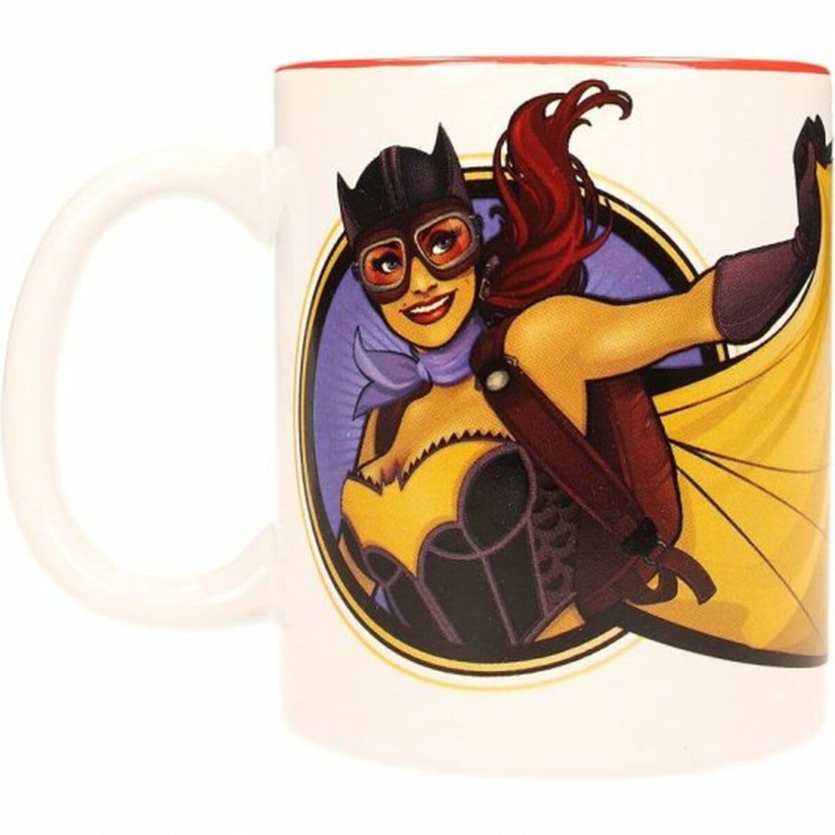 Sd Toys White And Red Batgirl Baseball Mug Ceramic 10X14x12cm