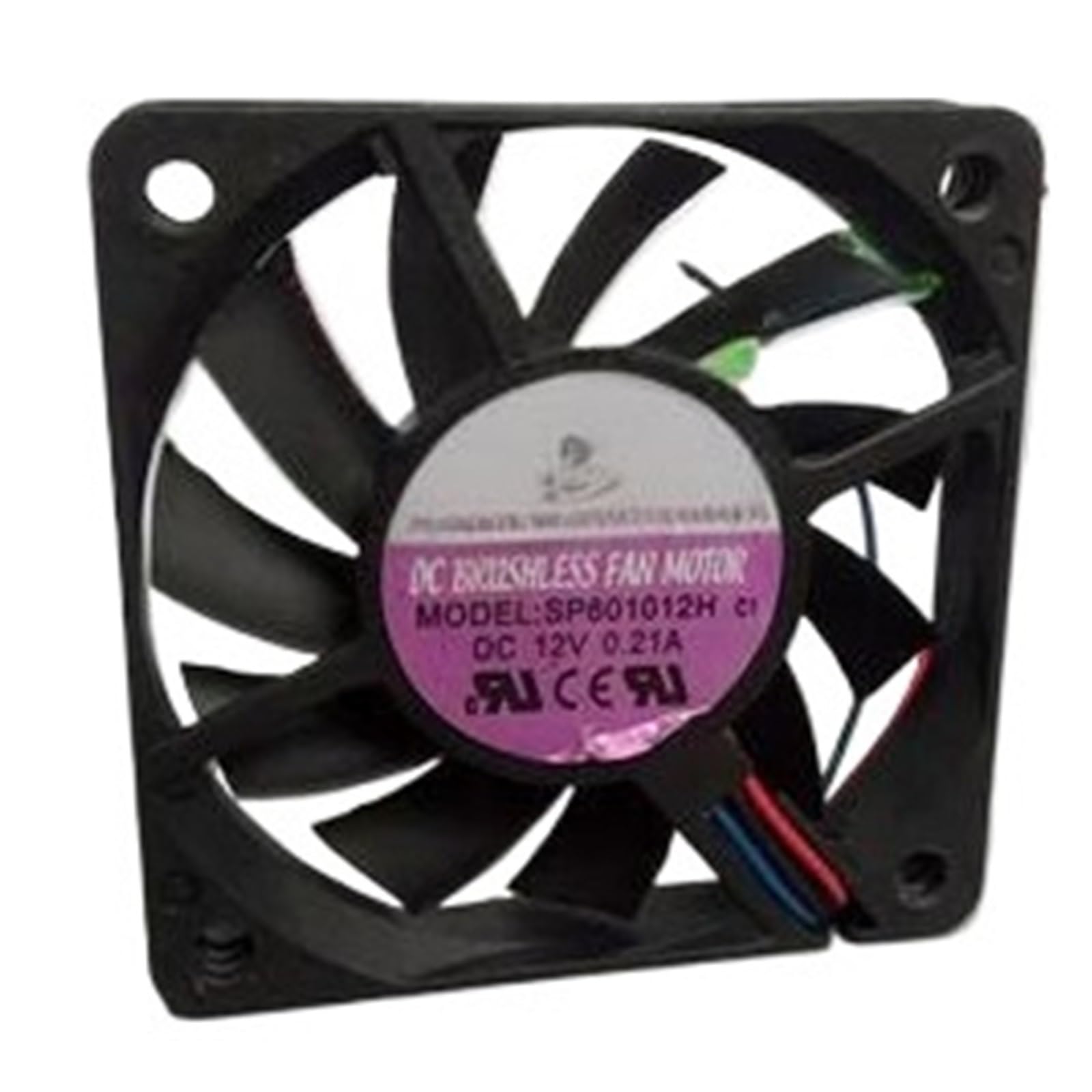 YMUGUEGH SP601012H 12V 0.21A 6CM 6010 3-wire Fan(3-wire)