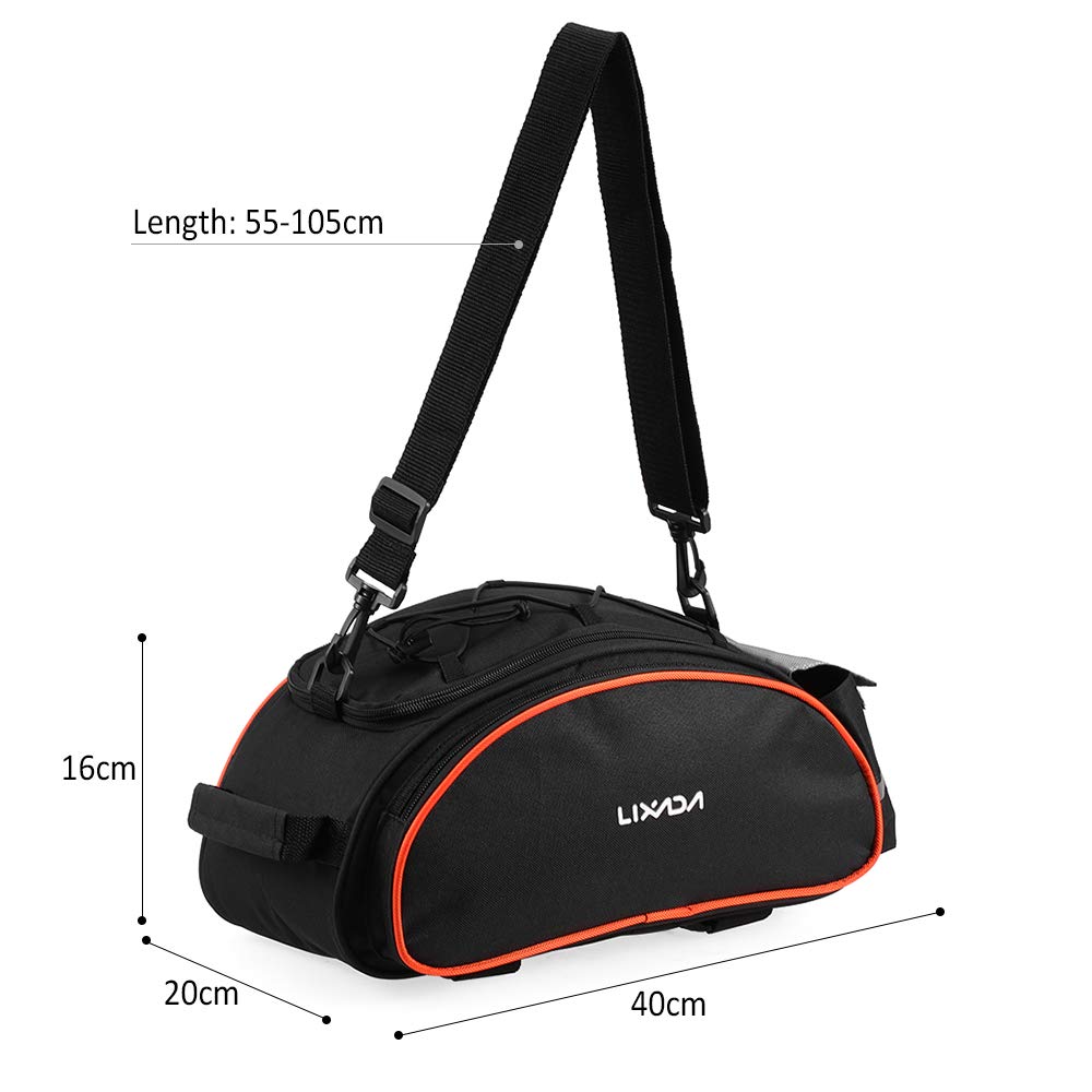 Borsa Bici Posteriore Cremagliera Multifunzionale Pacchetto Zaino Borsa da Bicicletta MTB Borsa