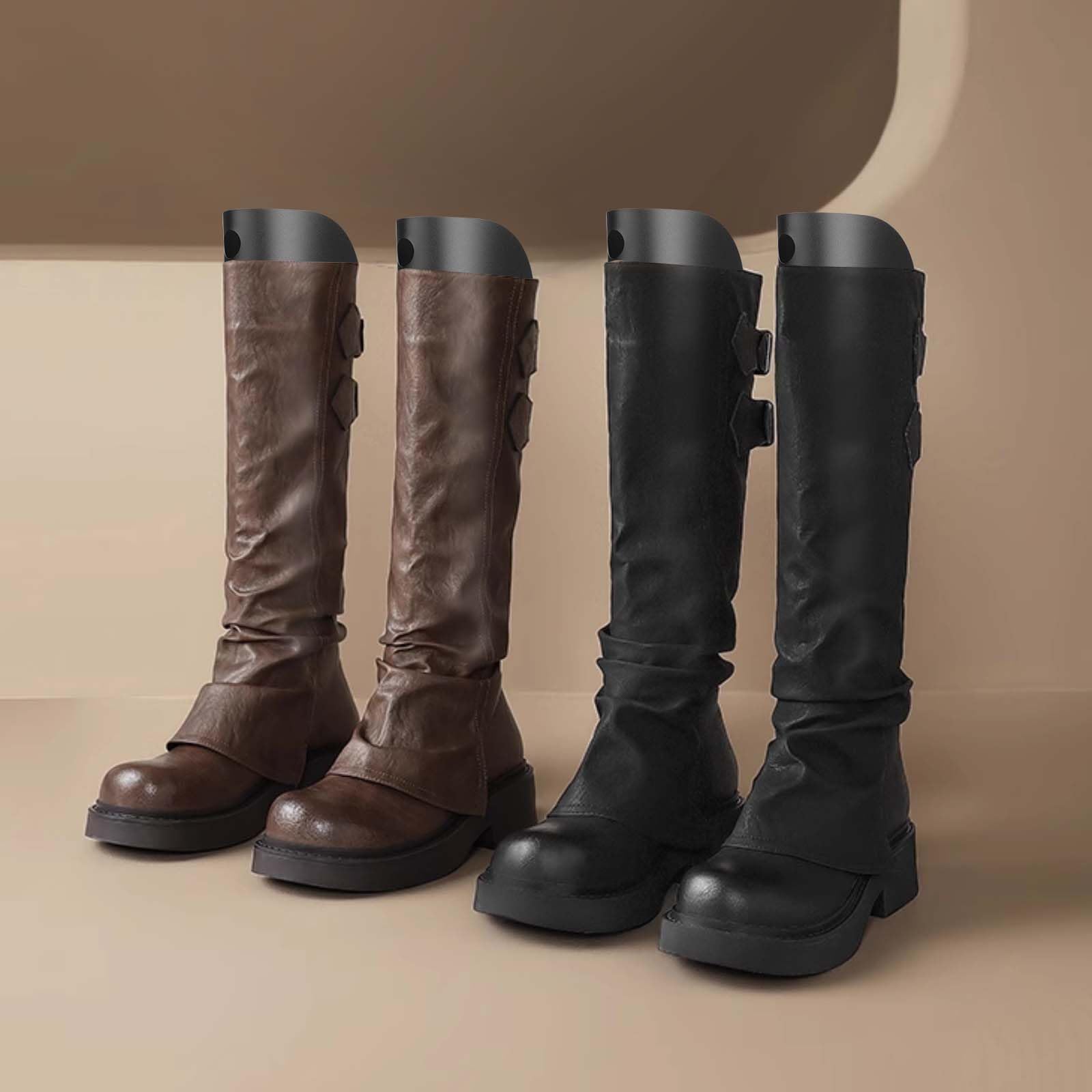 8 piezas de moldeador de botas para mujer, tensor de botas de plástico, soporte alto para botas para hombre y mujer, insertos de forma para botas, soporte y soporte para un agarre óptimo,