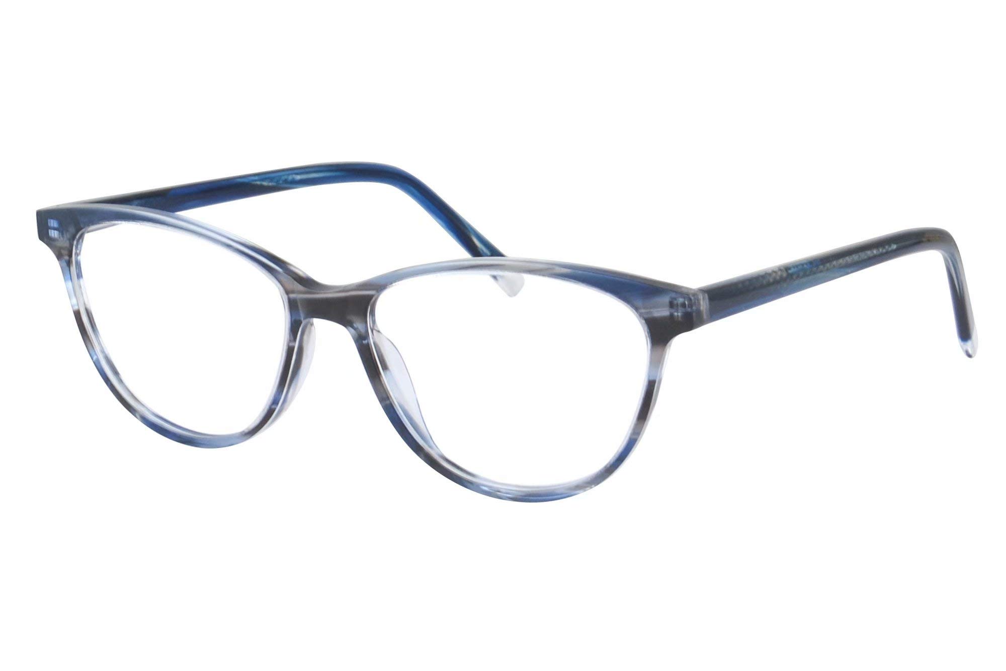 SHINU Okulary blokujące niebieskie światło damskie wieloogniskowe progresywne wieloogniskowe okulary do czytania - HJF039 (C2, antyniebieskie w górę 1,75 w dół 4,50)