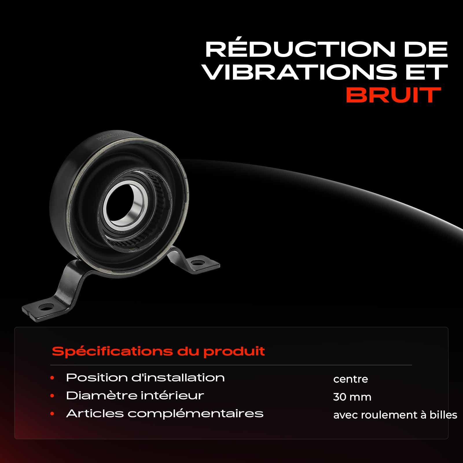 Frankberg Palier d'arbre d'hélice à billes TVB500390 | Compatible avec: R.a.n.g.e R.o.v.e.r Sport L320