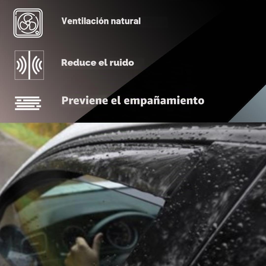 Deflectores Compatibles con DAF XF, XG, XG+ (Nueva Generación) 2022+ Vidrio Acrílico Duradero - Derivabrisas Delanteros Ahumados para Ventanillas - Instalación Interior