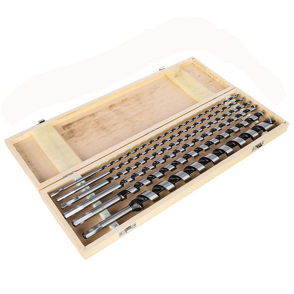 Wiertła kręte, wiertła do metalu, bardzo długie drewno, 6 szt. Wiertła ślimakowe 460 mm wiertła stolarskie do drewna