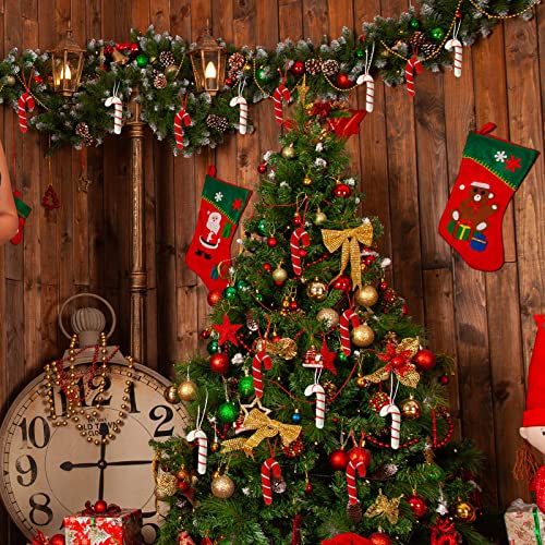 12 Pieces Christmas Lollipop Ornament Candy Cane Hanging Decorations Felt Candy Canes Ornaments Candy Christmas Tree Decorations Christmas Tree Ornaments For Home Xmas (Cute Color) #TOP5
