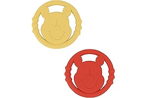 Cudlie Disney Silicone Teether Toy Set for Infants: The Gentle Soothers for Fussy Babies