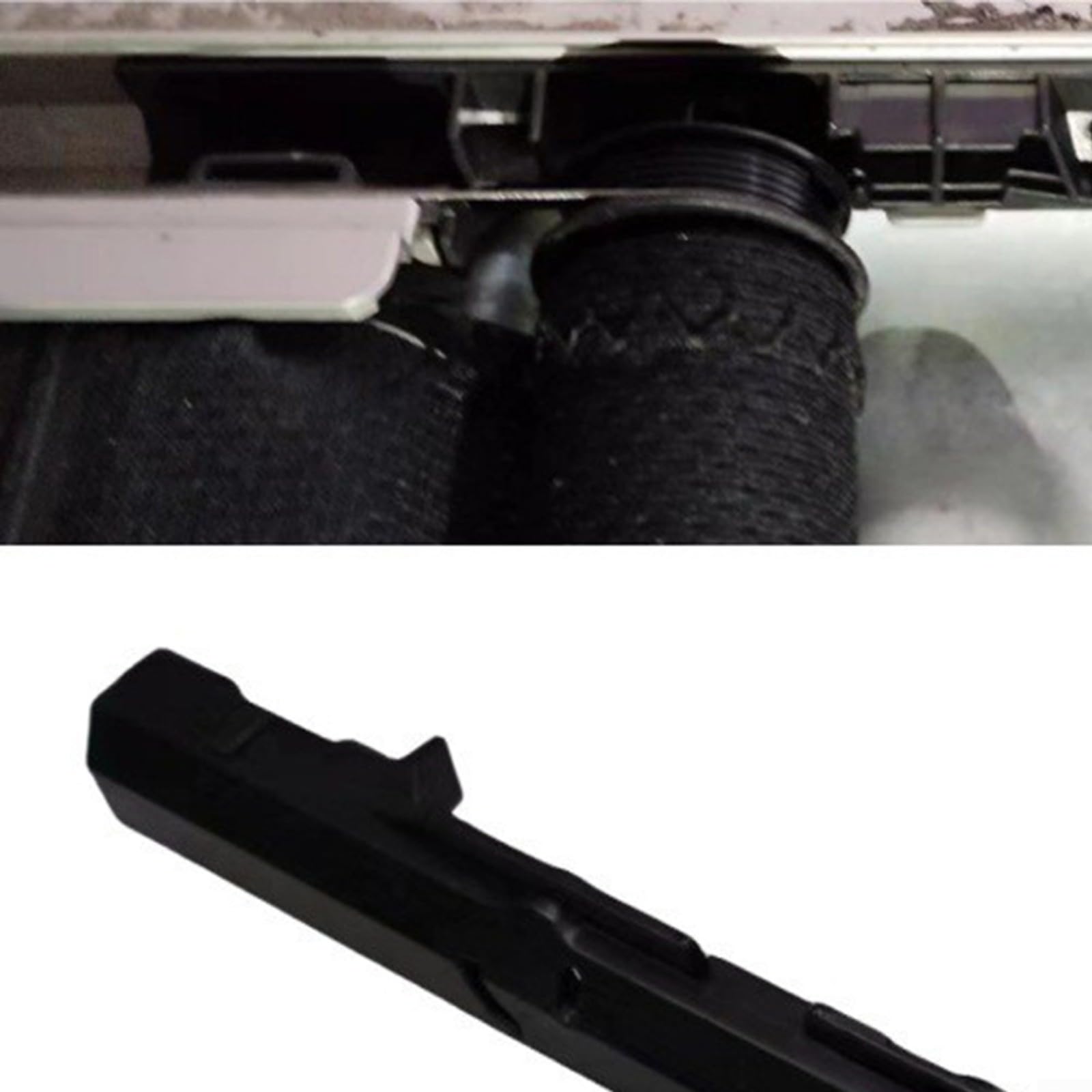 Support fixe noir pour volet roulant pour Mini F54 F55 F56 F60 2015-2020, matériau ABS résistant à l'usure