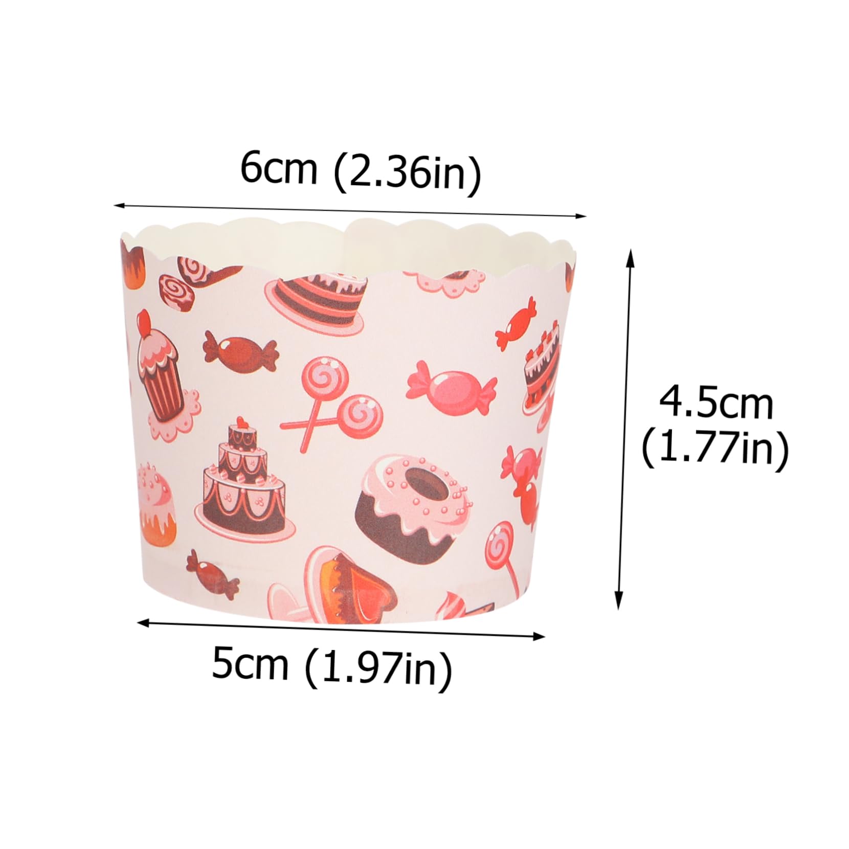 200 Piezas Moldes de Papel para Cupcakes, Tazas para Muffins, Porta Pasteles de Papel Desechables para Hornear, Fiestas, Bodas y Celebraciones Estilo Aleatorio