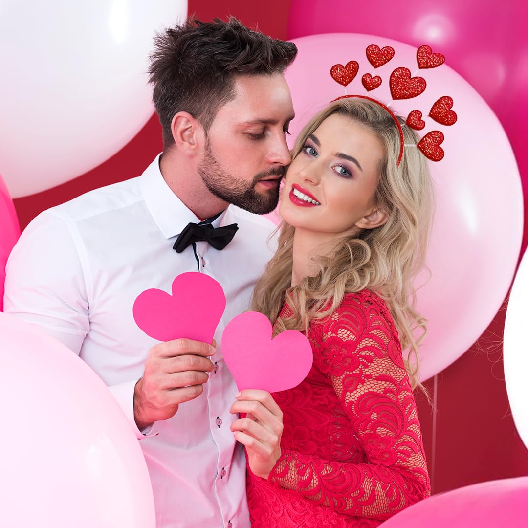 Decoración De Uñas De Corazón Con Purpurina Para El Día De San Valentín