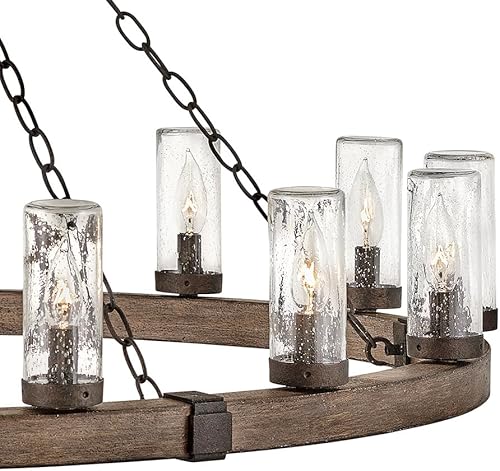 Miniatura 3 de Hinkley Sawyer Collection Fifteen Light - Linterna colgante para exteriores, extra grande, Sequoia