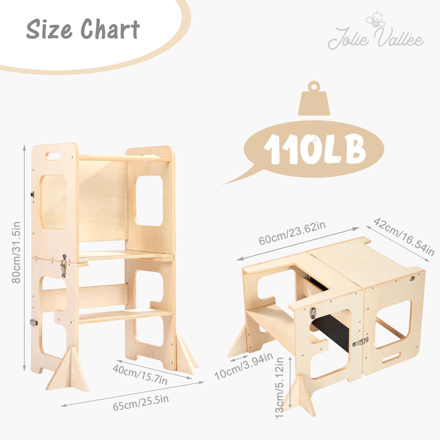 ROBUD Lernturm Für Kleinkinder Mit Abnehmbarem Produktbild-Vorschau 3