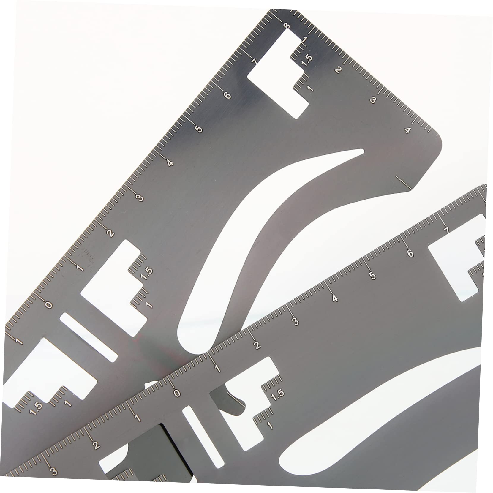POPETPOP 6pezzi Righello Per Sopracciglia Strumento Per Design Sopracciglia Template Per Facile Usare Per Principianti e Esperti Include Stencil Per Europee e Standard