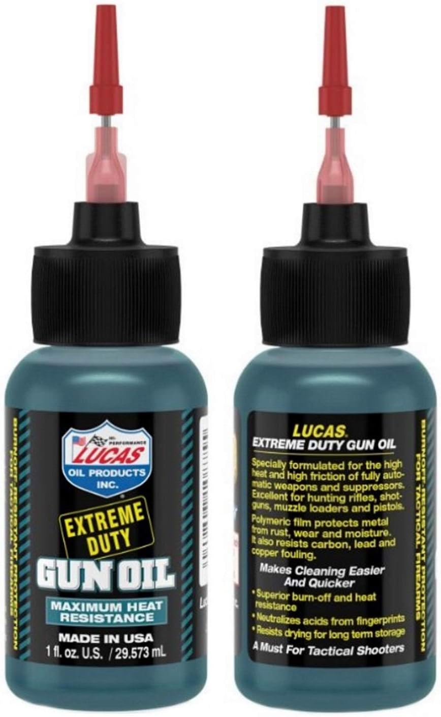 Lucas Extreme Duty 1oz Gun Oil Needle Oiler 10875 & 1oz Grease Tube 10889 Kit : Sports & Outdoors