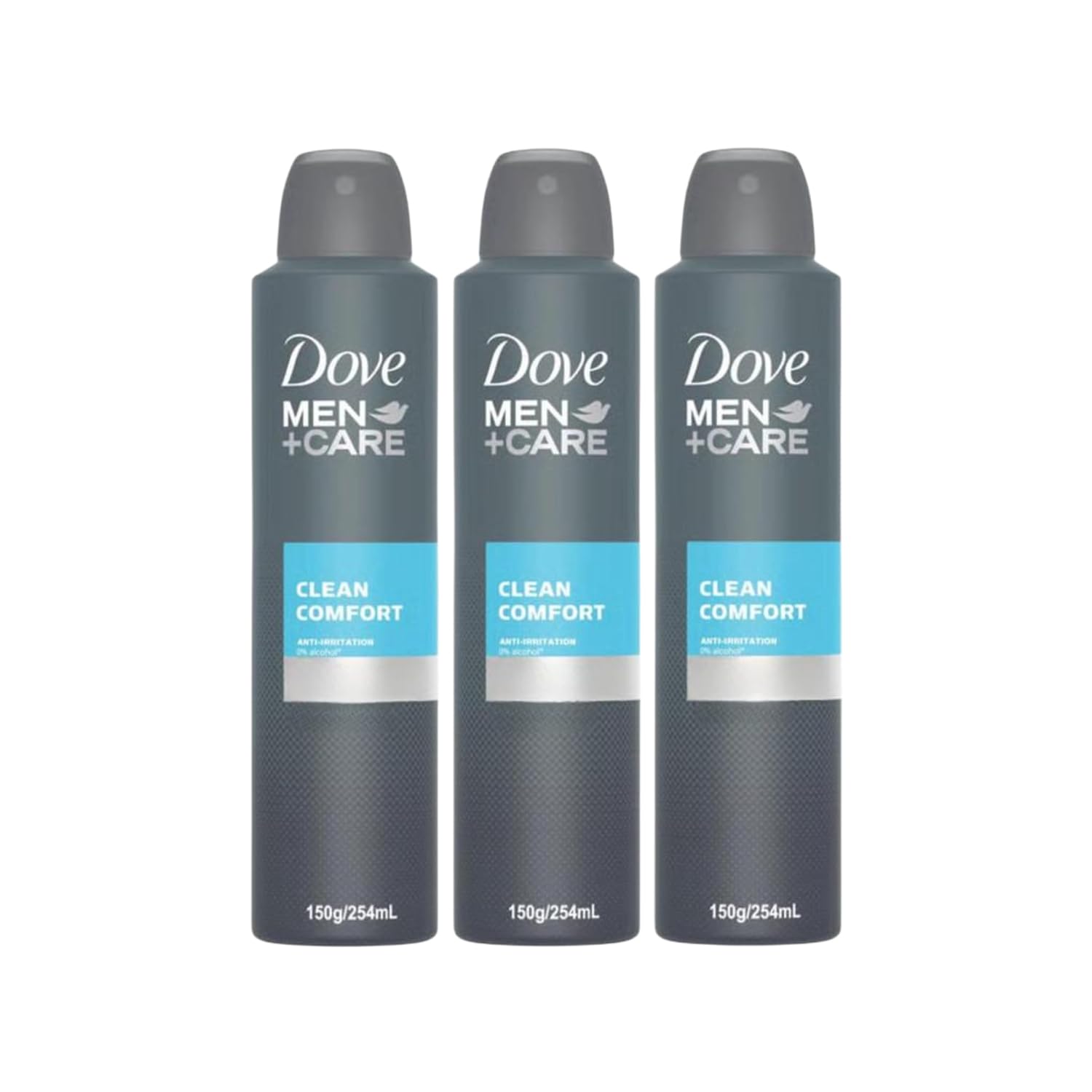 Dove Men+Care Clean Comfort Deodorant, 8.58 fl oz, Pack of 3