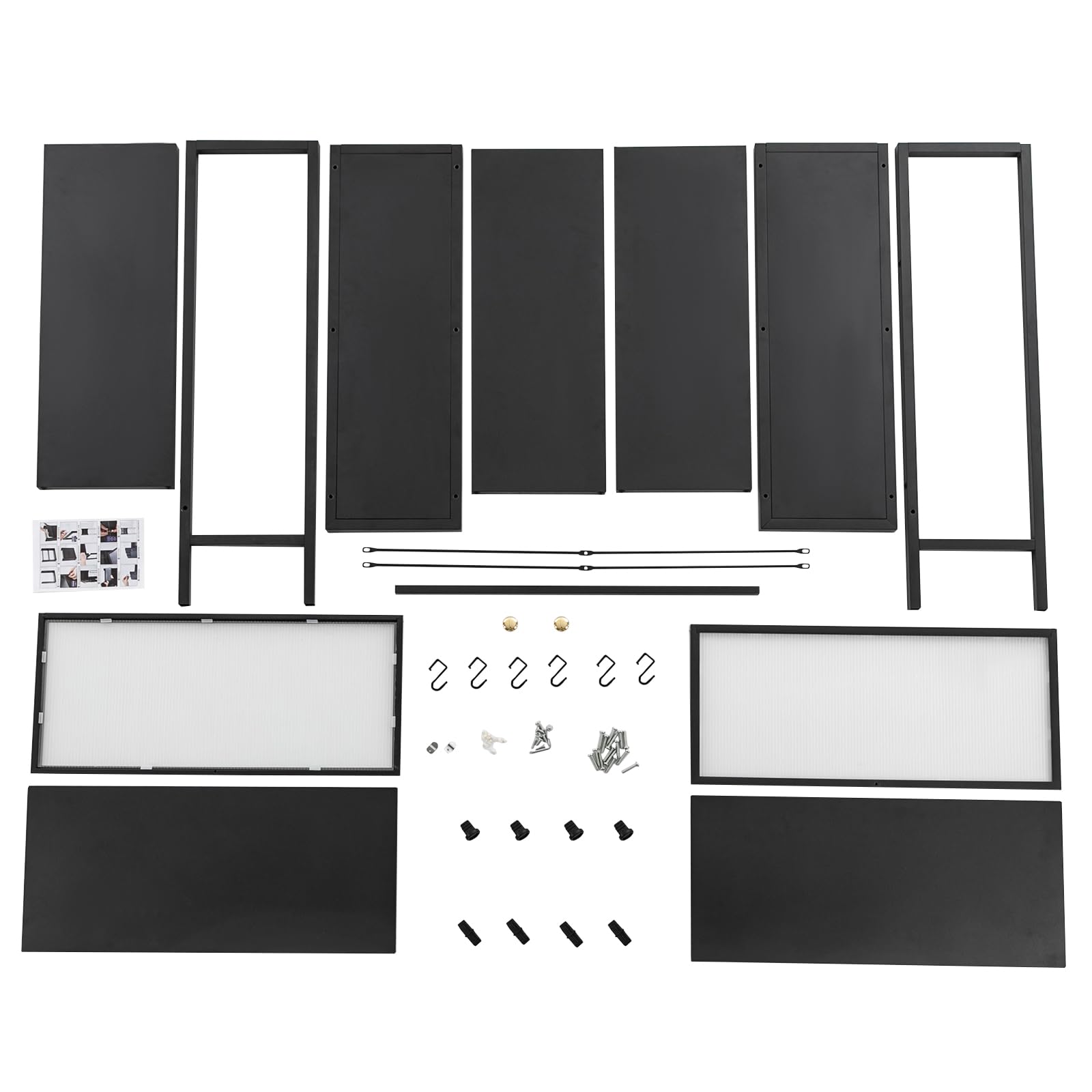 Estantería de almacenamiento sobre lavadora, estantería de baño de acero al carbono, 2 niveles, estantería para lavadora con 6 ganchos extraíbles, organizador de baño para lavadora y secadora (negro)