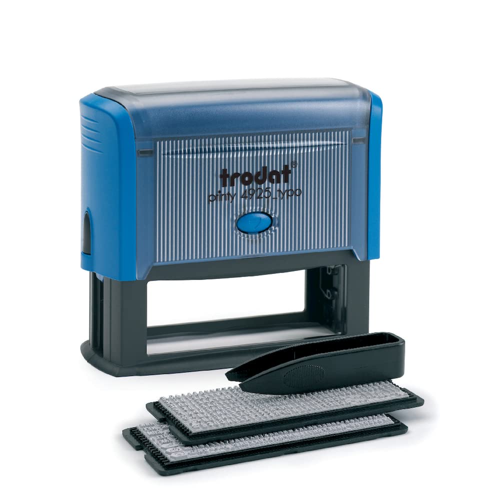 Trodat Printy 4925 Typo D-I-Y – Samodzielny stempel atramentowy - 5 wierszy max 82 x 25 mm – Czarny