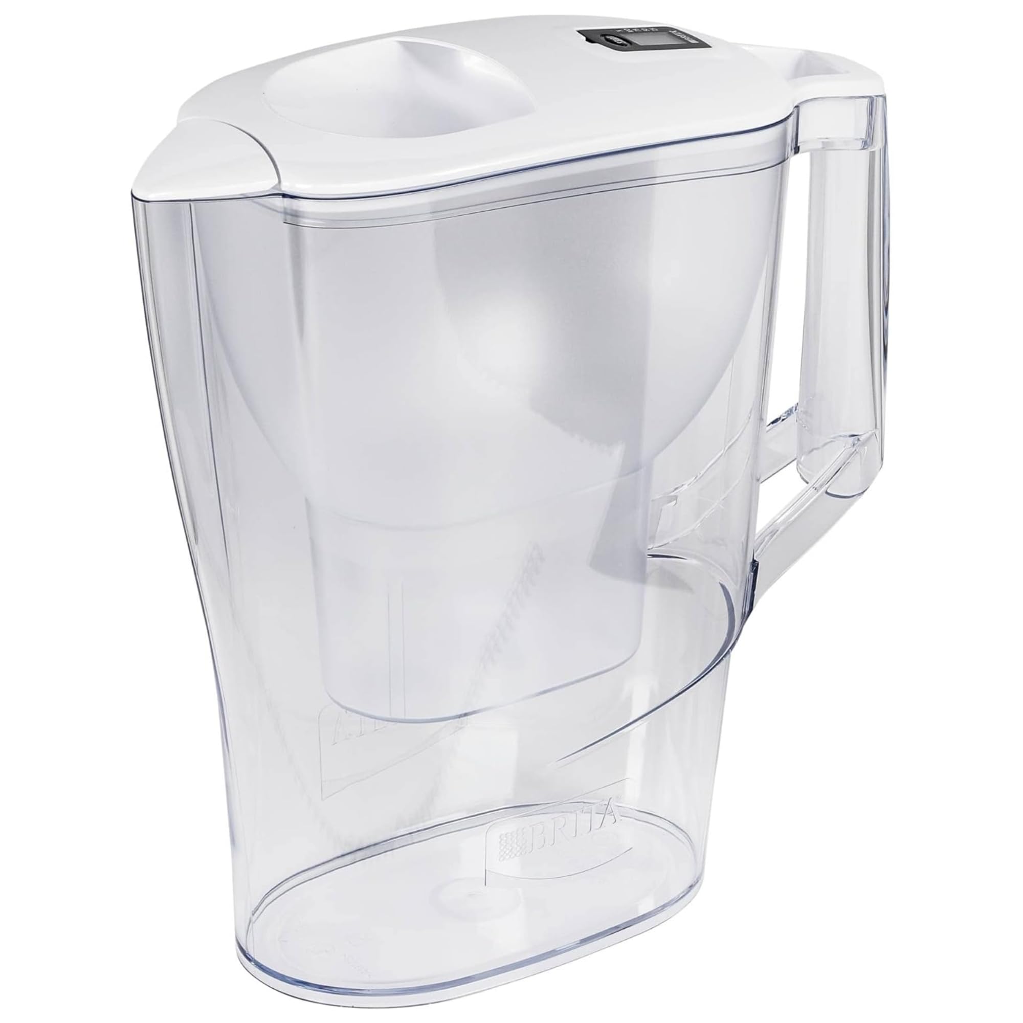 Caraffa Filtrante Aluna per acqua, Bianco (2.4l) - Incluso 1 Filtro MAXTRA+ per la riduzione di cloro, calcare e impurità + 12 Filtri Per Acqua MAXTRA PRO All-in-1